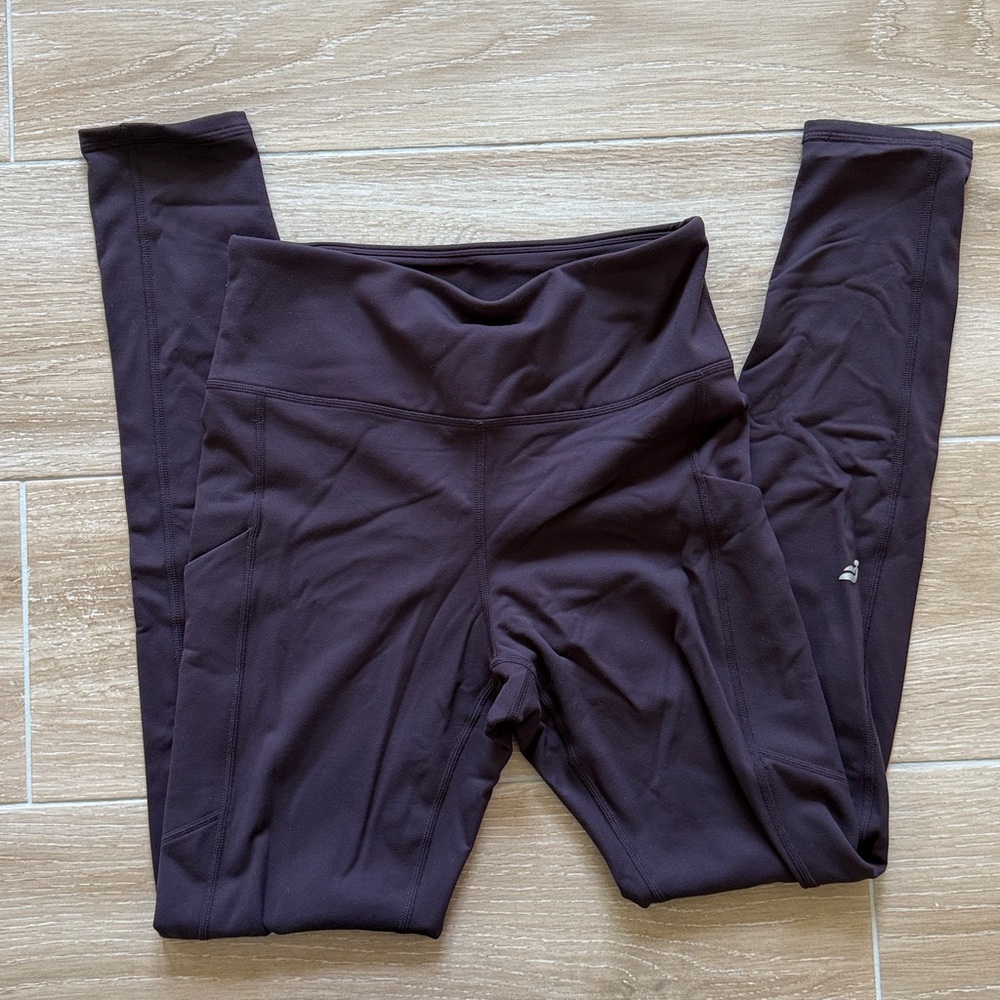 Purple Cold Weather High-Waisted Pocket Leggings - Tall